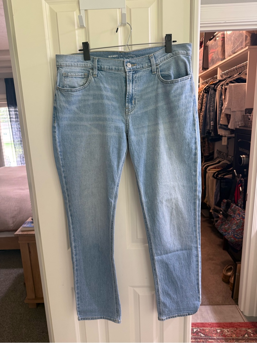 Old Navy Pale Blue Straight Leg Jeans